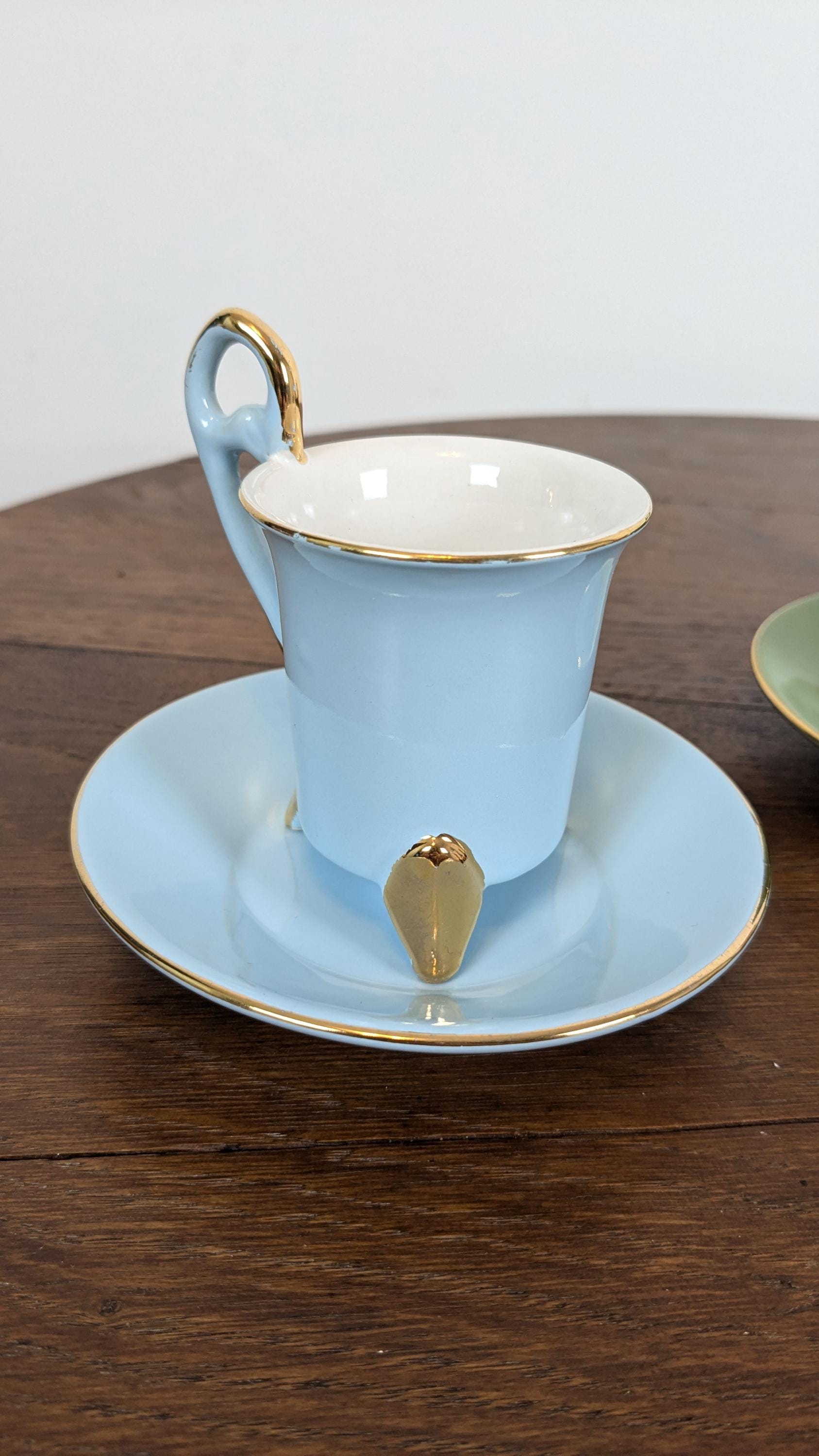 8-piece Coffee Set Watercolor by Geneviève Lethu - Etsy
