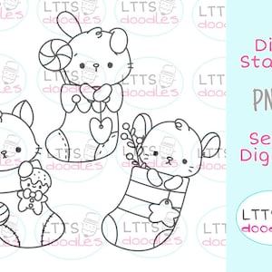PNG Mini Weihnachtsstrümpfe Digi Stempel, Weihnachtsstrümpfe digi stamp, jpg sofort Download Bild, handgemachte Karte, DIY Karten, Geschenkanhänger
