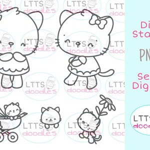 PNG Mommy and Me digi stamps, PNG instant download image, Mother's Day digi stamp, Spring digi Stamp, DIY cards, Gift tags