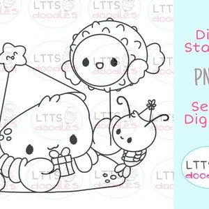 PNG Geburtstagskrabbe digi stempel-geburtstagskarte-png instant download bild-handgemachte Karte-DIY Karten-Geschenkanhänger