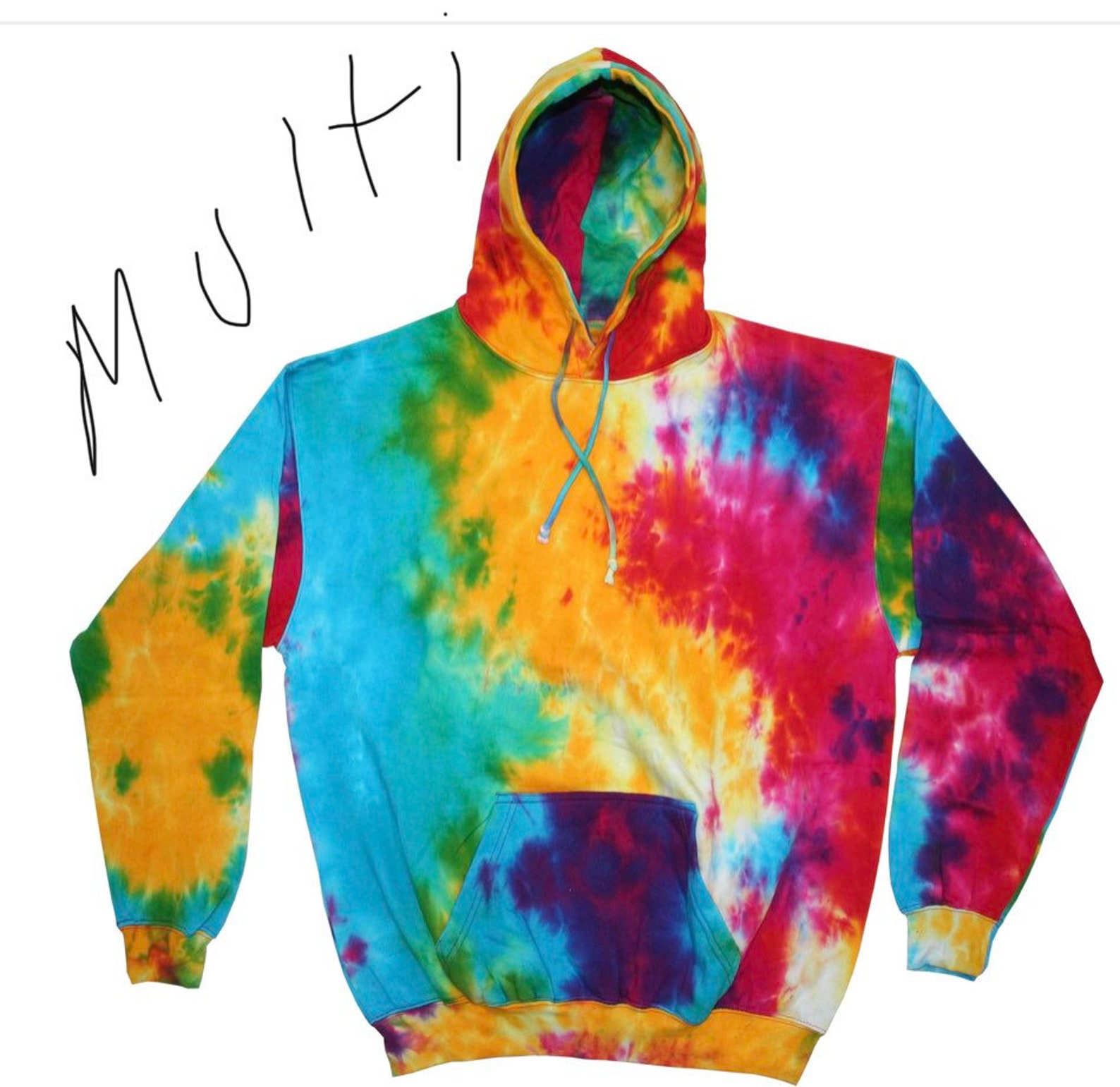 Tie dye Nike hoody Etsy