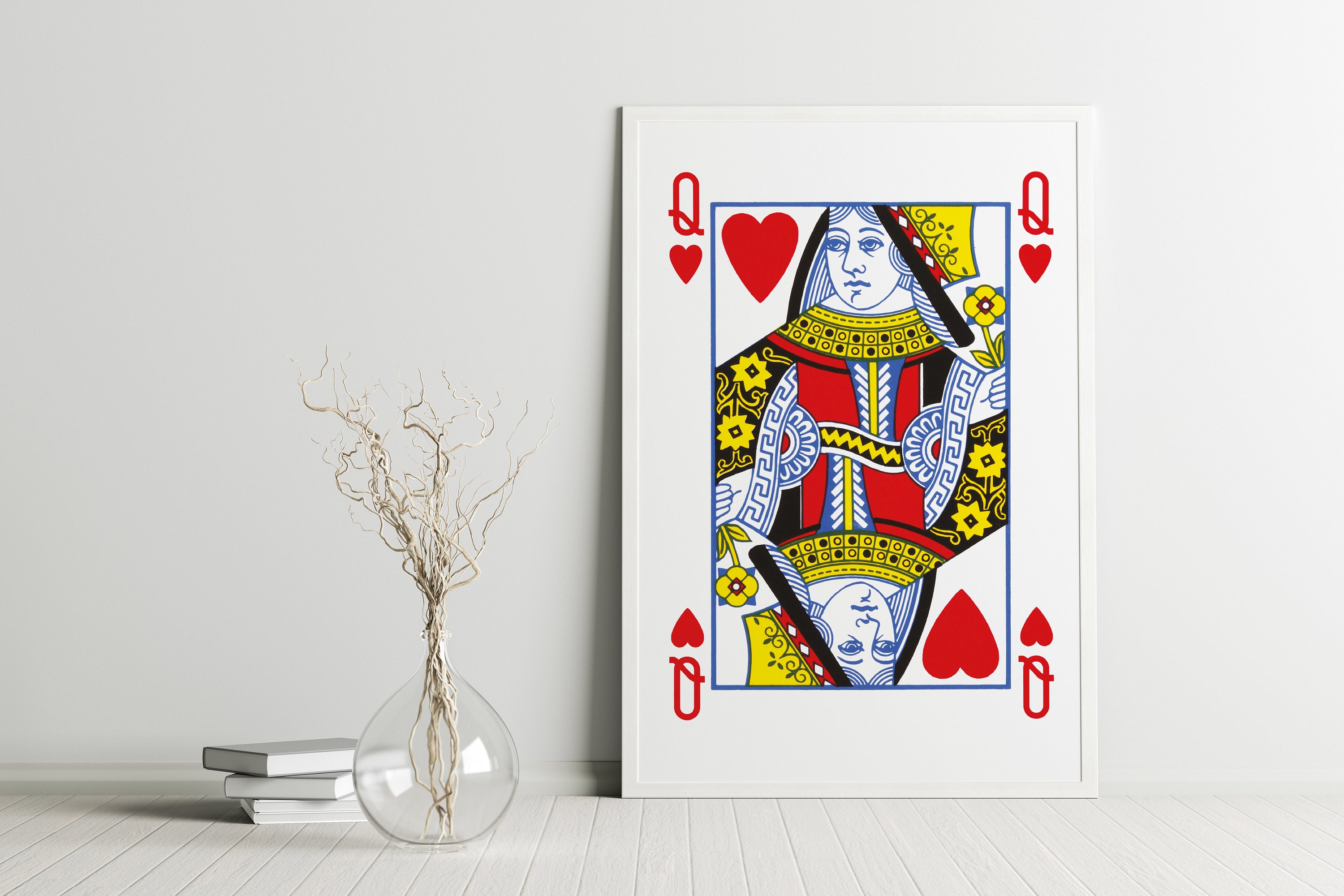 Discover Queen of Hearts - Digital Poster Print