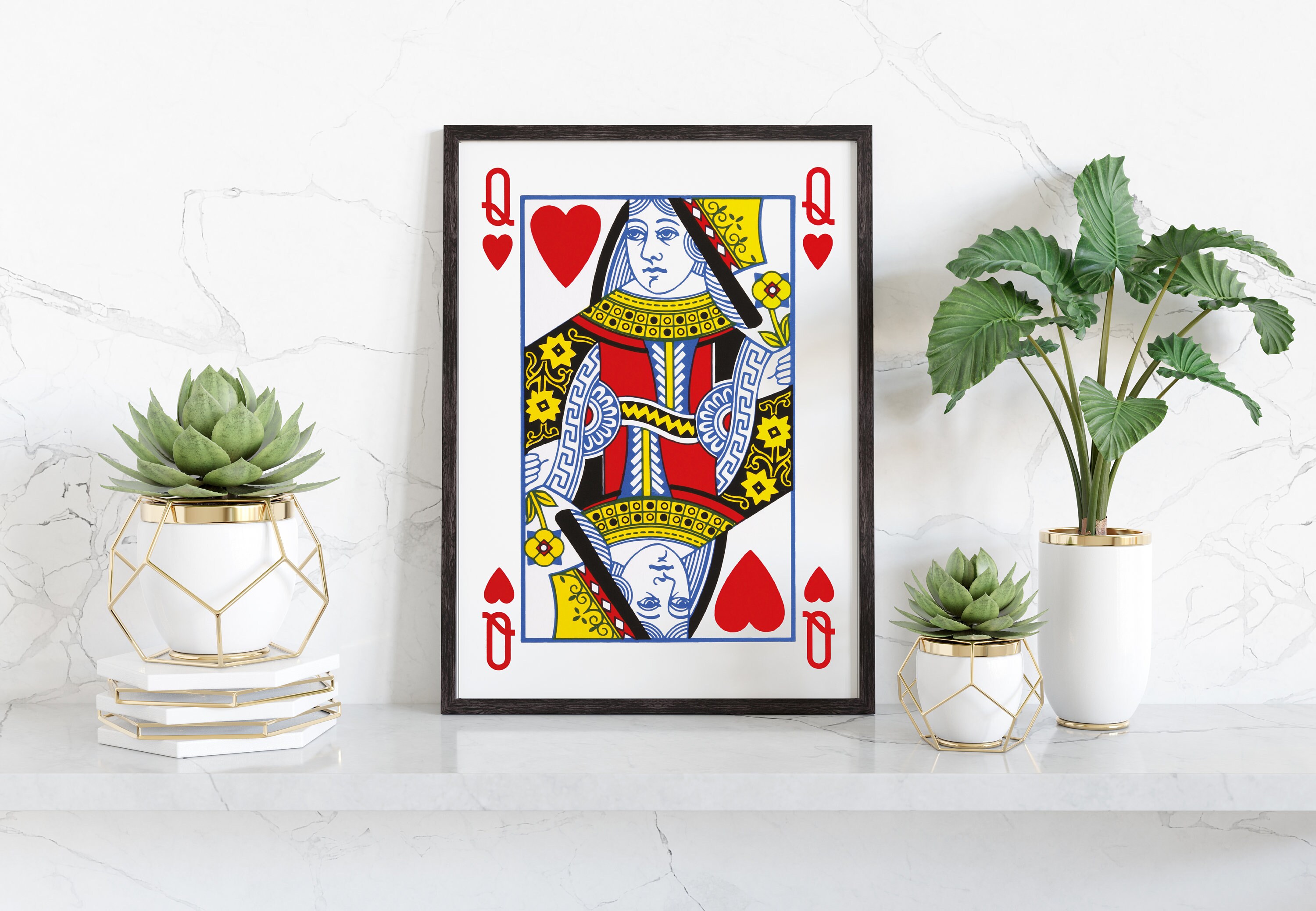 Discover Queen of Hearts - Digital Poster Print