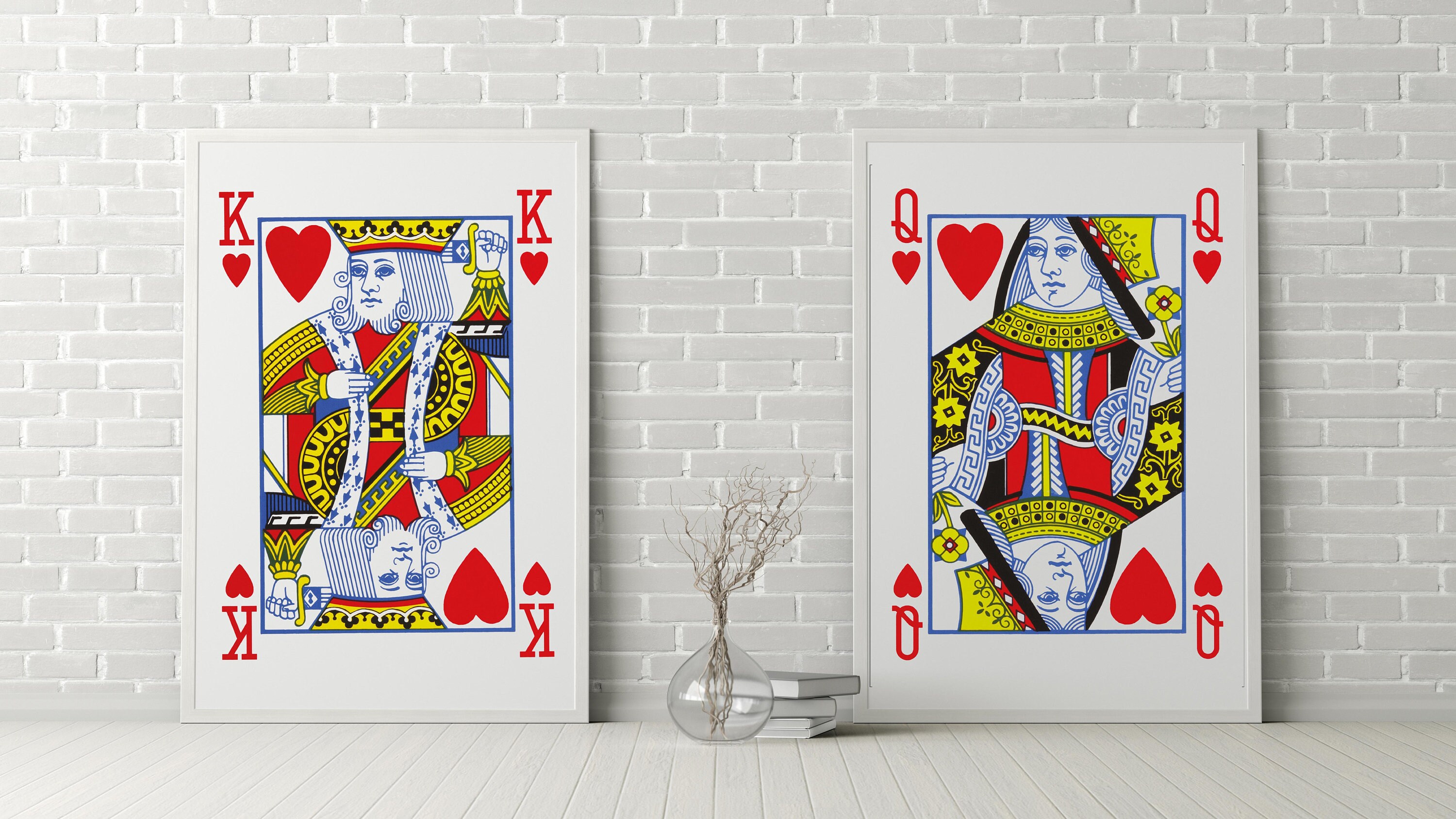 Discover Queen of Hearts - Digital Poster Print