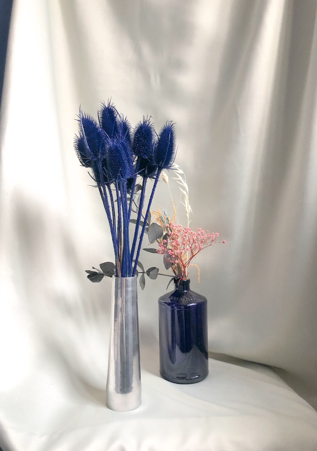 Dark Blue Thistle 11PC Real Dried Thistle Boho Decor for Home - Etsy