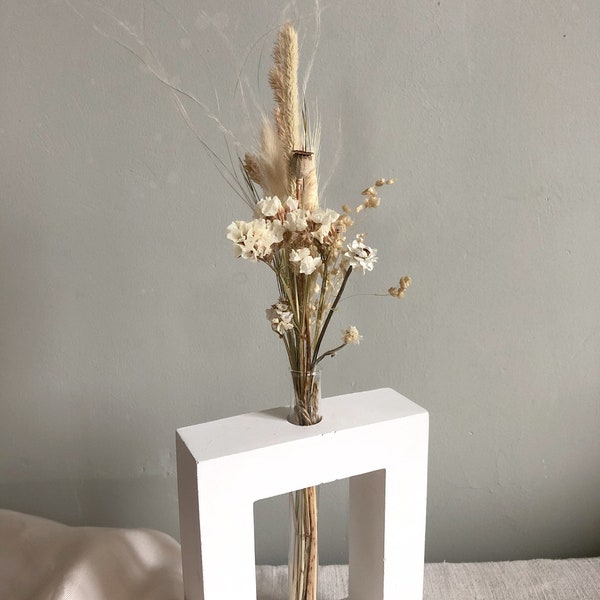 Set von 3 kleinen getrockneten Blumenstraußen für Tischdekoration | Echtes getrocknetes Gras | Boho Dekor | Hochzeitsbogen