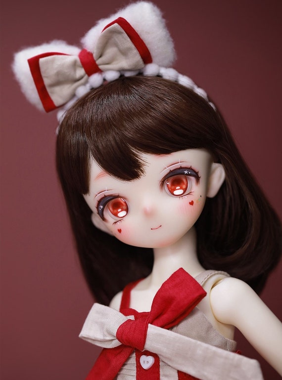 BJD Doll Simulation Doll For People ,Cute Kawaii BJD Doll For Boys Girls  Gift, The Top Can Be Opened, 18 Joints