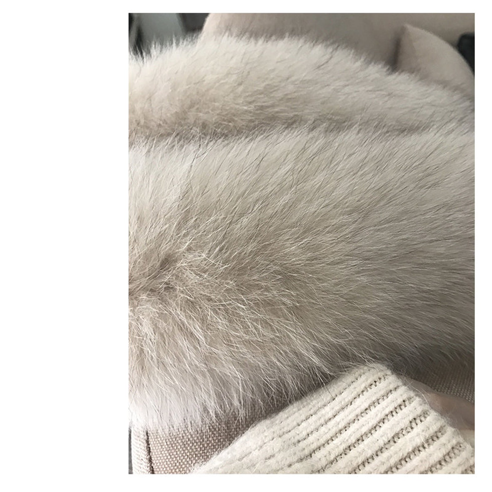 Real Fox Fur Collar Luxury Celebrity Fluffy Fur Collar Fur - Etsy