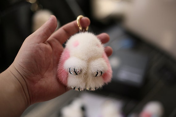 Mink fur hotsell keychain