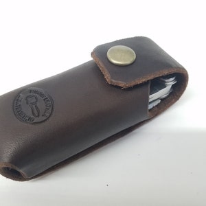 Leather Sheath for Leatherman WAVE/Wave + | Super Tough | One Piece Design | Handmade in USA. | Full Grain Leather