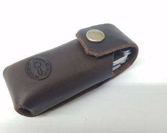 Leather Sheath for Leatherman WAVE/Wave + | Super Tough | One Piece Design | Handmade in USA. | Full Grain Leather