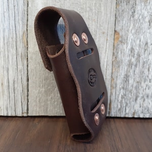 Leather Sheath for Victorinox Swiss Multi Tool . Horizontal/Vertical Belt Holster. USA Handcrafted
