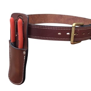 Funda de cuero para alicates Knipex Cobra / Funda de cuero para cinturón EDC (uso diario) 3 TAMAÑOS imagen 5