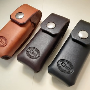 Leather Sheath for Leatherman Bond/Rebar/Skeletool/Pulse. Case for Belts! U.S.A. Hand Crafted.