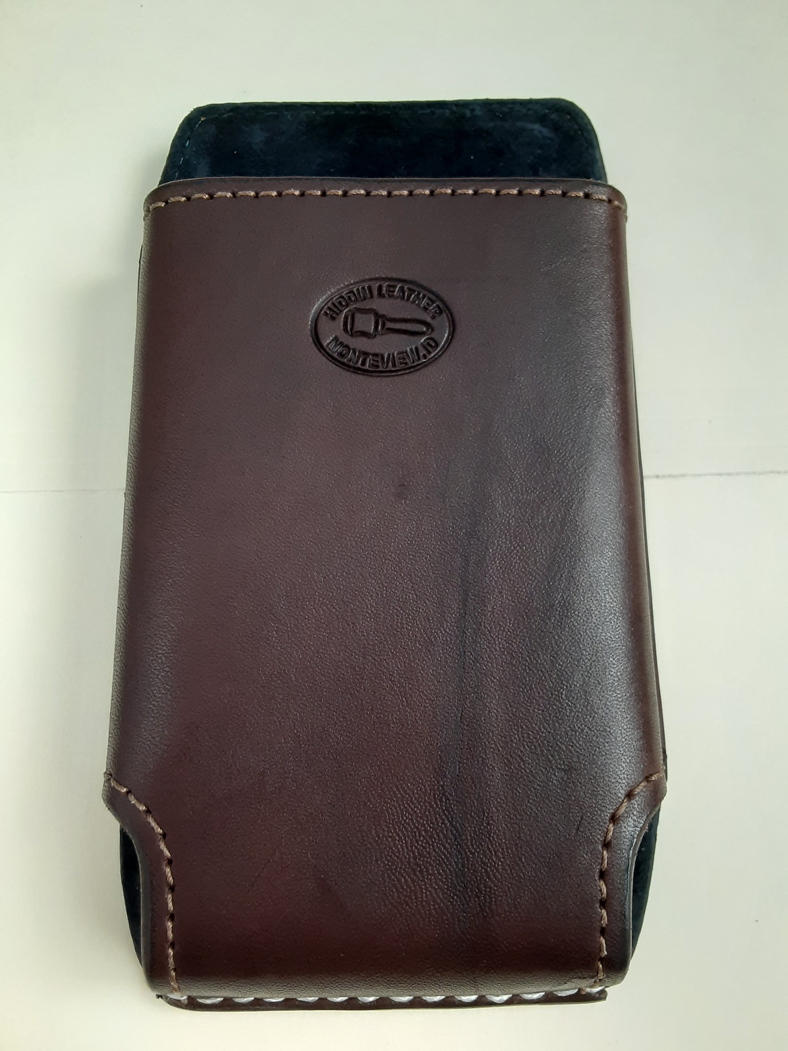 Custom Leather Phone Case Belt Holster Vertical Slip Etsy