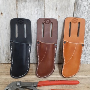 Fodero in pelle per pinze Knipex Cobra 10" - 250 Prodotto negli USA. Pelle pieno fiore. Solo custodia, pinze non incluse.