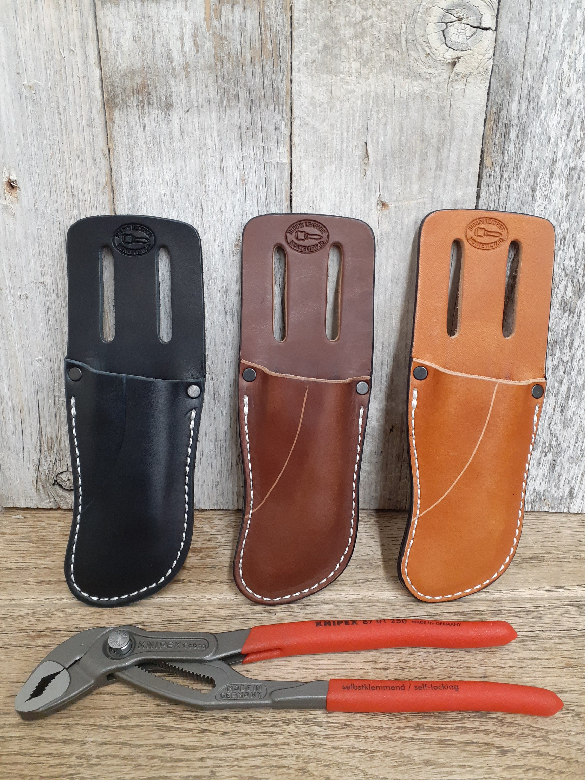 Leather Sheath for Knipex Cobra Pliers 10 250 Made in USA. Full Grain  Leather. Case Only, Pliers Not Included. 