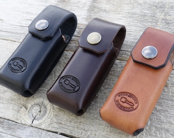 Leather Sheath for Victorinox Swiss Champ Knife | Belt Sheath | Full Grain Leather | Handmade in U.S.A