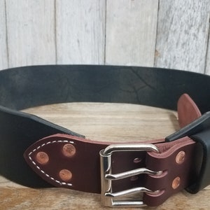 Cinturón de herramientas de cuero de 3" para carpinteros, electricistas, constructores y tallas personalizadas