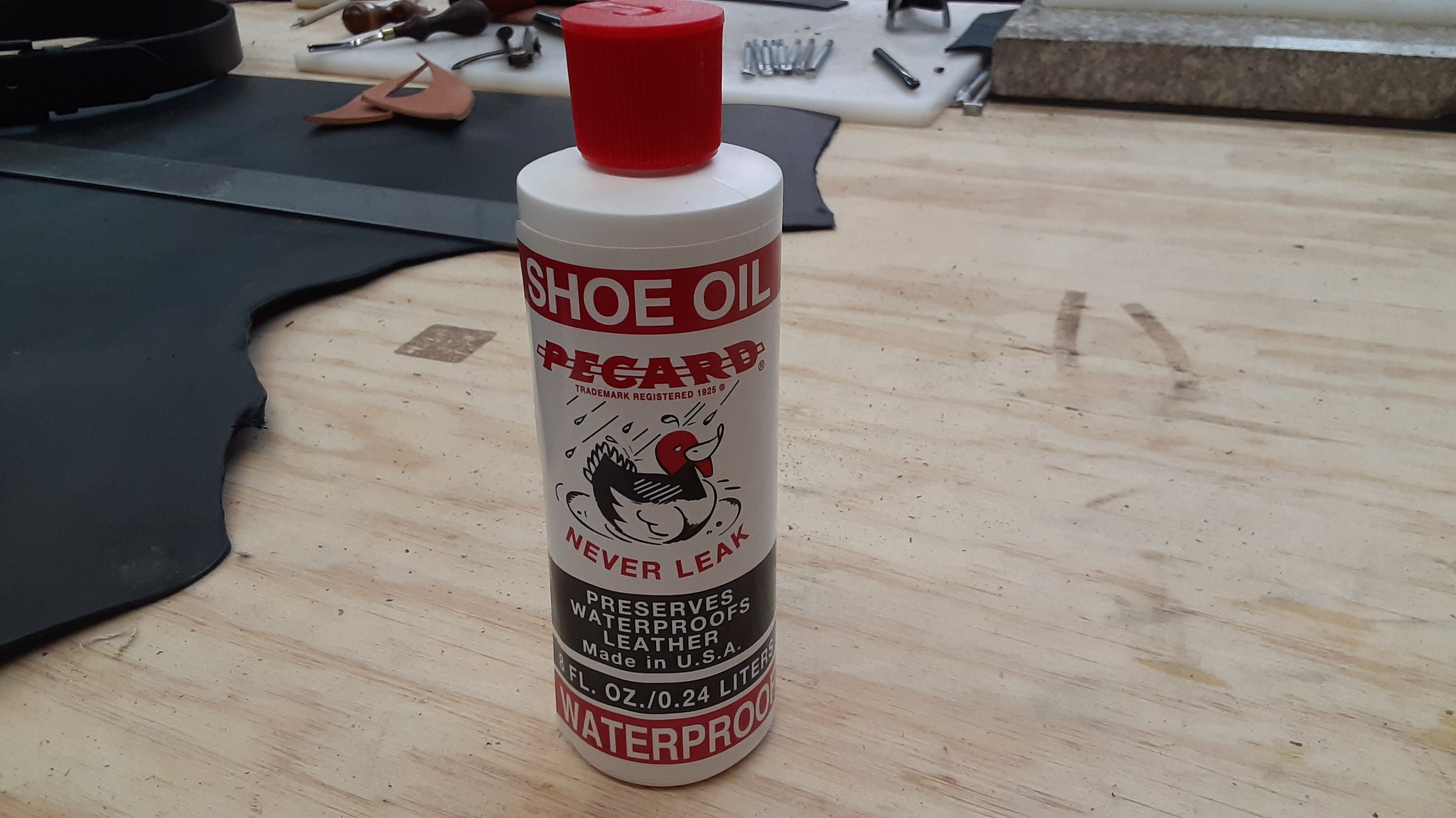 Leather Boot Shoe Oil Pecard 8oz Waterproof Etsy