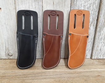 Estuche de alicates de cuero para Knipex Cobra: cuero de grano completo, hecho a mano en EE. UU.