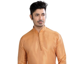 Silk Butti Kurta - Free scarf valued 25 dollars with Every Kurta purchase