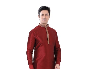 Soft Silk Kurta pajama set - Free Scarf valued 25 dollars with every kurta purchase