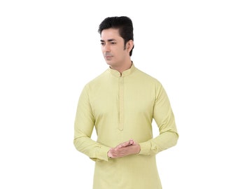 Soft Cotton Kurta Pajama Set-Free scarf valued at 25 dollars with every kurta purchase