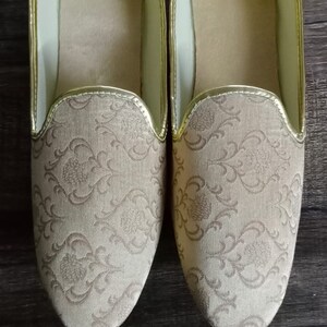 Gray Brocade Mojari Shoes for Men main image 1