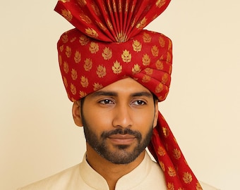 Red Pagdi for Wedding Functions & Barati pagadi, Safa - Australian business
