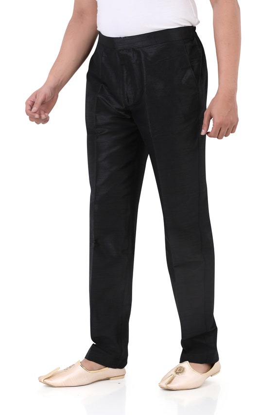 Dupion Silk Polo Pant/Trouser for Kurta, Indo western, Jodhpuri,  Sherwani