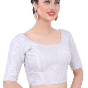 Long Sleeves Women&#39;s Brocade Blouse for partywear sarees.