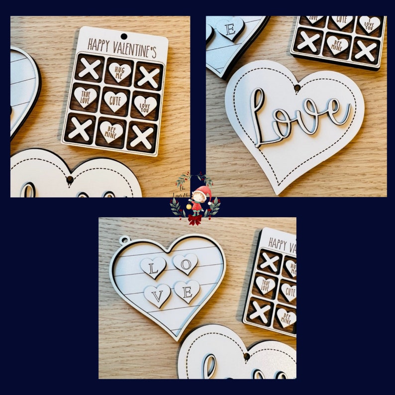 Valentines Bundle SVG Glowforge Laser Cutting File Valentine - Etsy