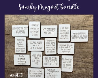 Snarky Fridge Magnet SVG. Magnet Bundle ,Glowforge cut file,Laser SVG File,Sarcastic Humor fridge magnet,Funny Sayings,Kitchen magnets,SVG