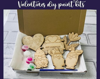 Valentines Diy paint Kit SVG,Valentines laser cut files, Glowforge cut file,Laser  SVG,Valentines gnomes,Valentines svg,Valentines laser svg