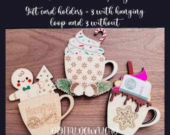 Gingerbread Man Christmas Card Holder – Wooden Display With 24 Clips, 16x6 Inches - View #4