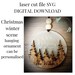 Laser cut , SVG Glowforge Christmas winter scene SVG , laser file , Christmas ornament , SVG file , 3D layered design , cricut 