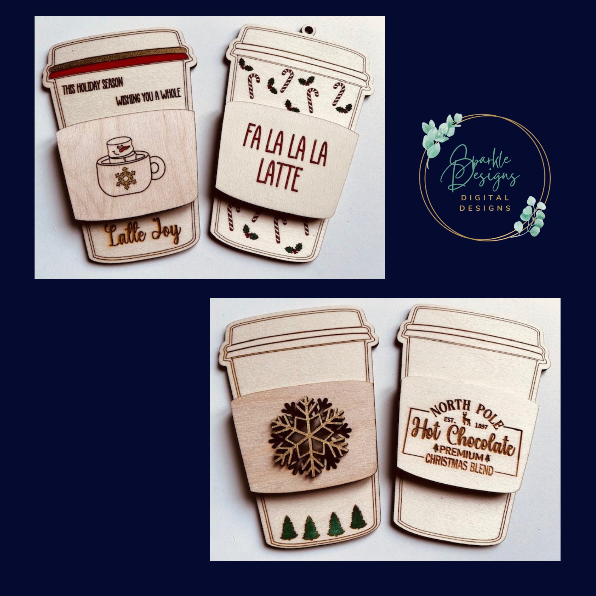 Wooden Coffee Gift Card Holder Laser Cutting Files Etsy UK