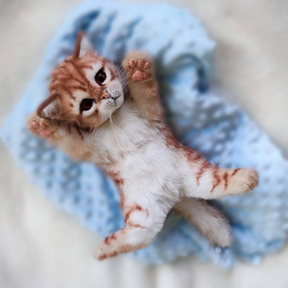 realistic plush cats