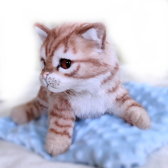 realistic plush cats