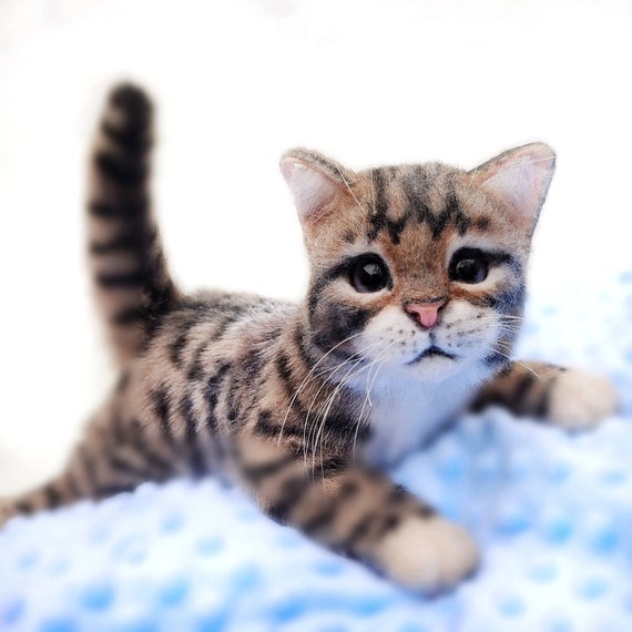 realistic plush cats