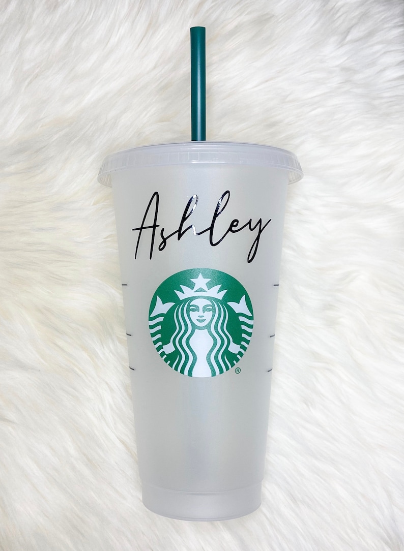 Personalized Starbucks Cup Name Decal Starbucks Cup Etsy