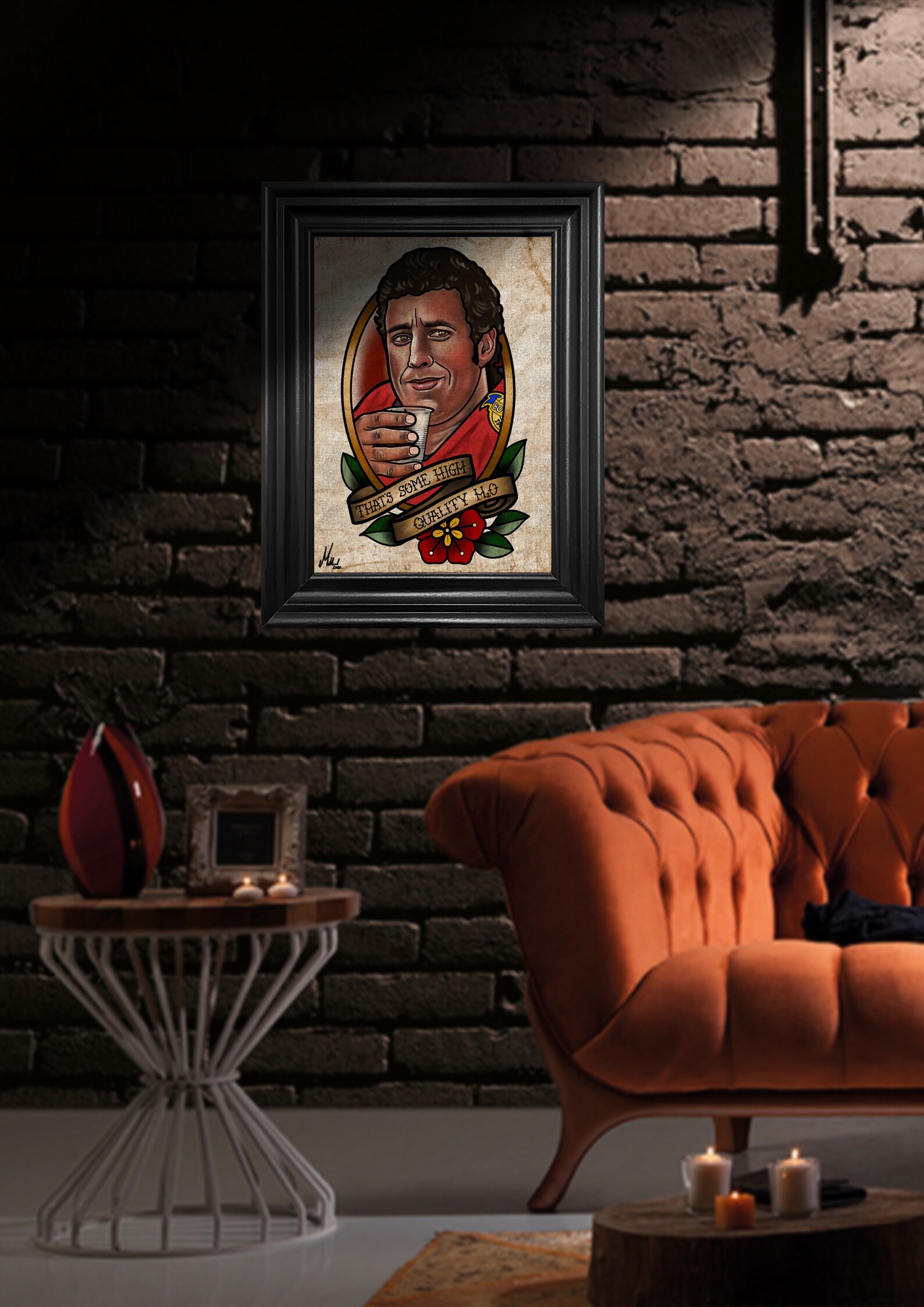 Bobby Boucher The Waterboy Tattoo Flash Art Print Etsy