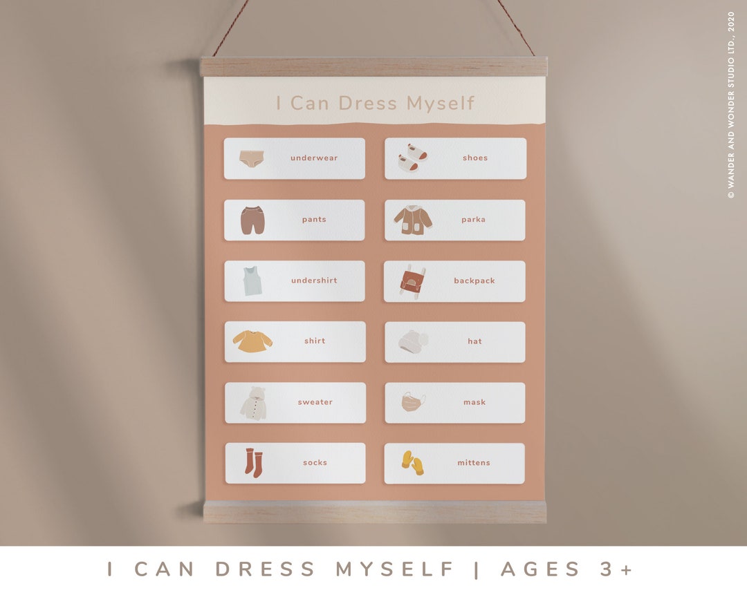 I Can Dress Myself Chart Printable Morning Routine Etsy