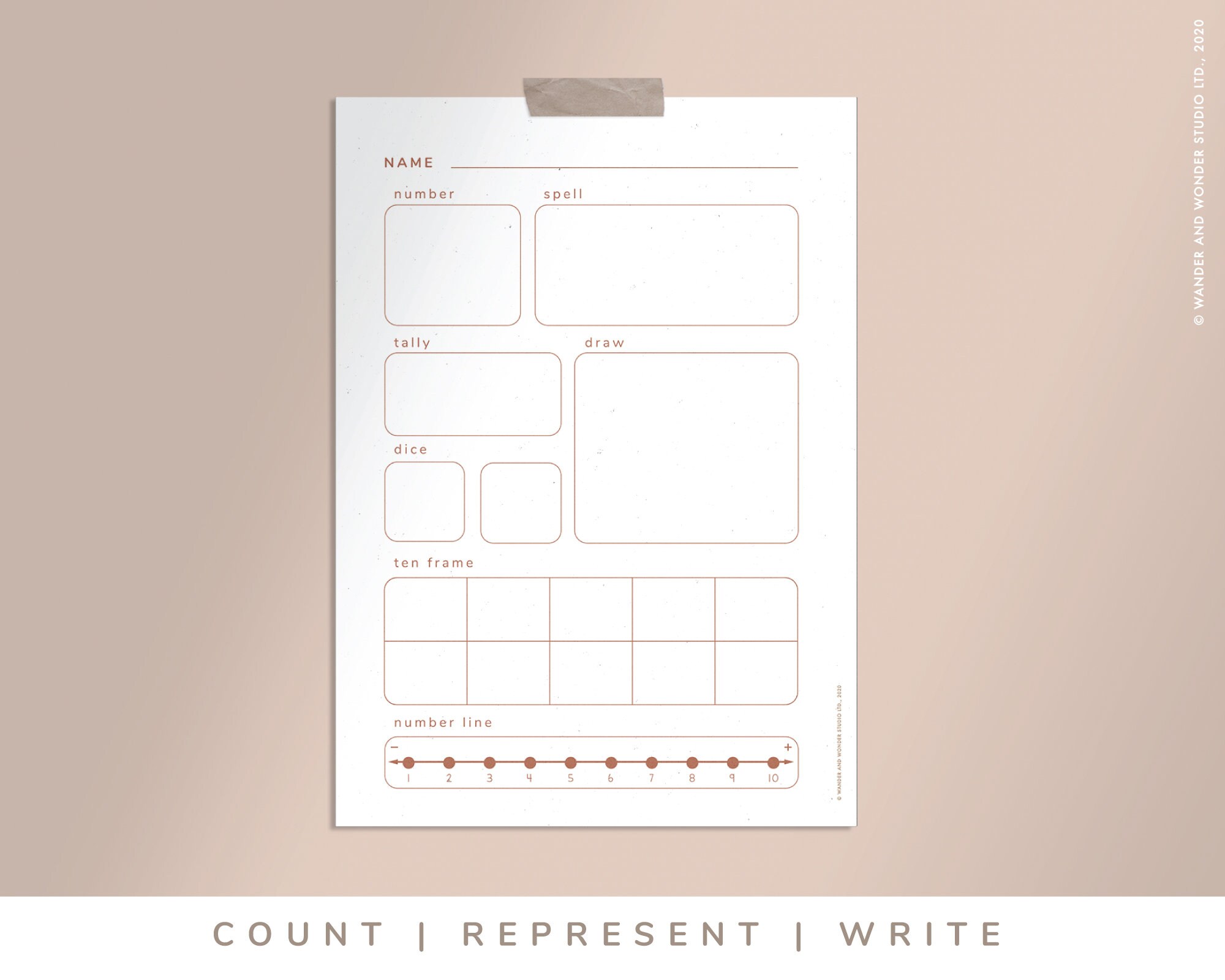 Kindergarten Number 1-10 Worksheets I Can Count Represent | Etsy