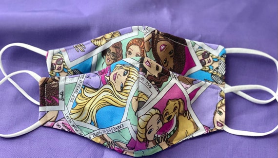 Barbie Face Masks-100% Cotton-handmade | Etsy