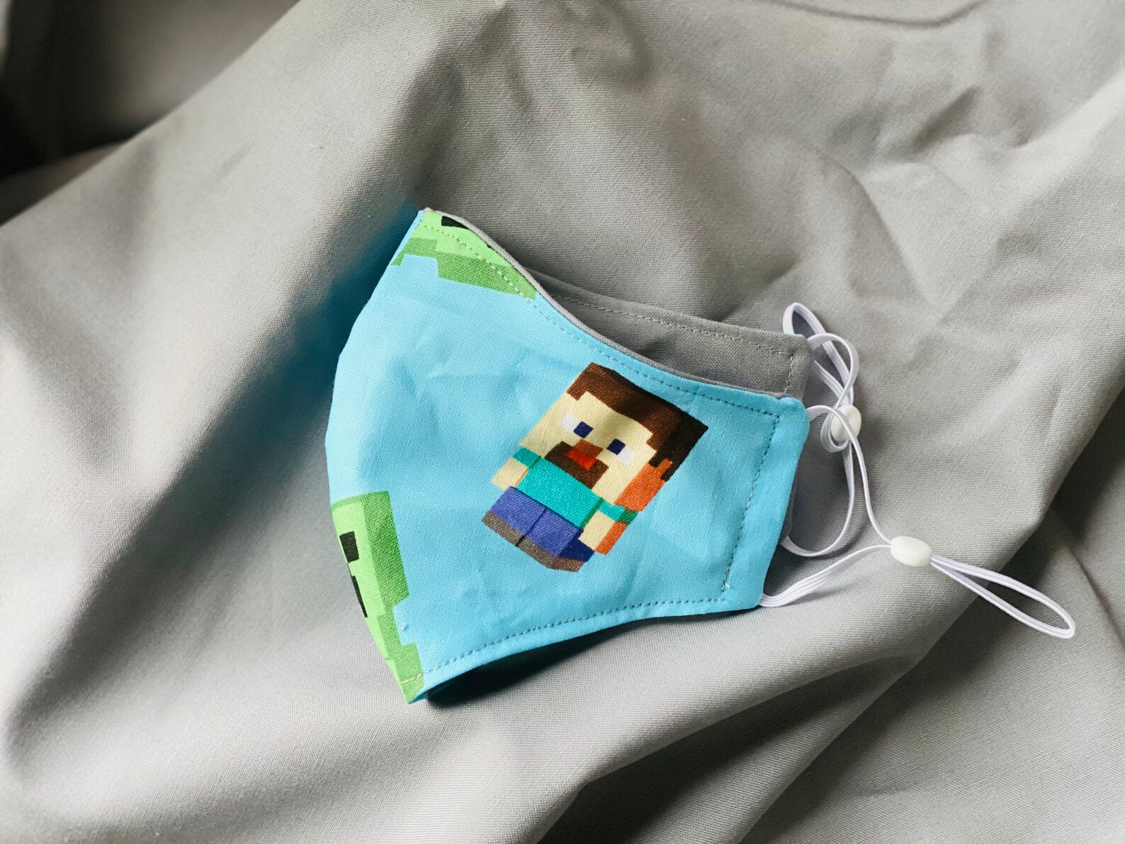 2pc Minecraft Face Masks Set 100 Cottonthree Sizes Etsy UK