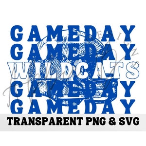 Wildcats Game Day Transparent PNG & SVG, Kentucky football vintage style shirt, University of Kentucky football game day apparel, wildcats
