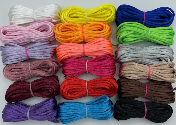 18 Mix Color 2mm Satin Rattail Nylon Cord Size 2mm 5 Yards X 18 Colors  Total 90 Yards Kumihimo, Chinese Knot 