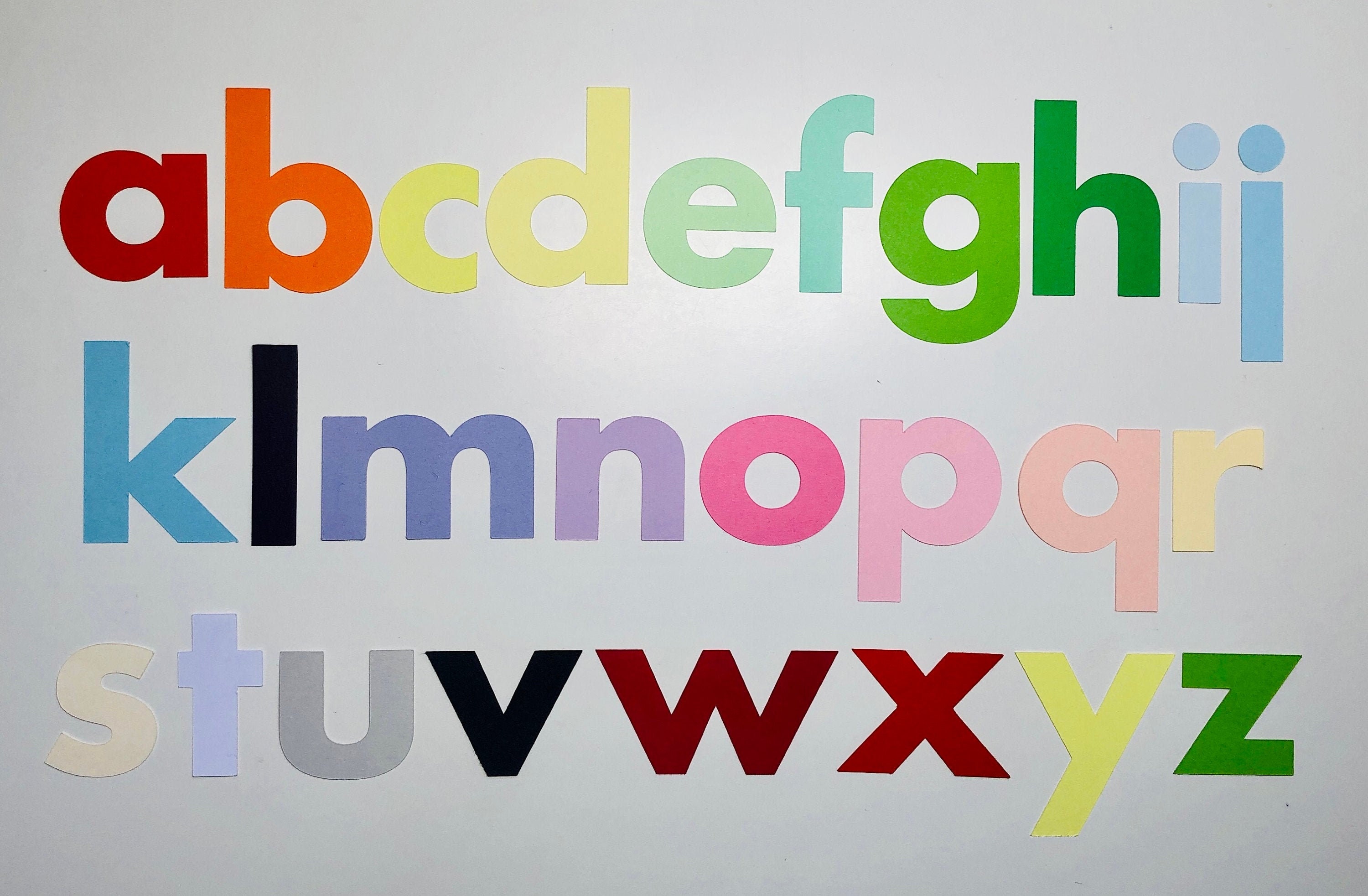 2 Inch Die Cut Alphabet Letters Set Cardstock Paper 26 Etsy